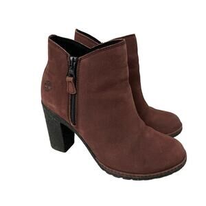 Timberland Tillston Booties Women's Size 6 Burgundy Ankle Boot